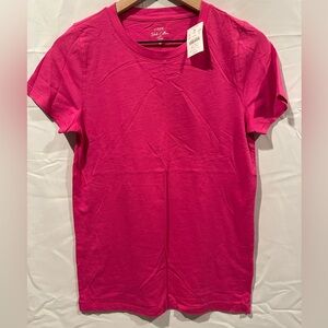 J. Crew Hot Pink Crewneck Short Sleeve Tee